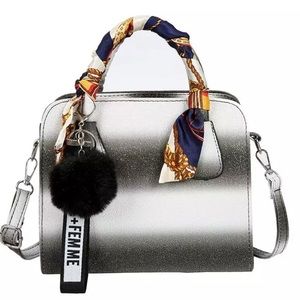 Black and White Multi Handbag